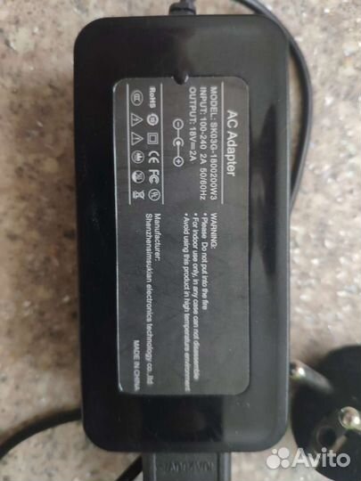 Блок питания 18v 2A