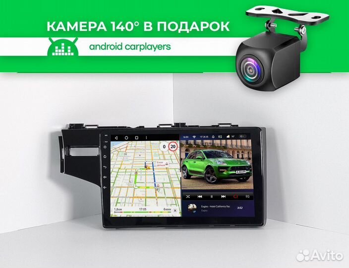 Магнитола android 4.32 Honda Fit/Jazz 13-2020 LHD