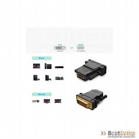 Переходник DVI-D - hdmi 1.4 KS-is (KS-470)