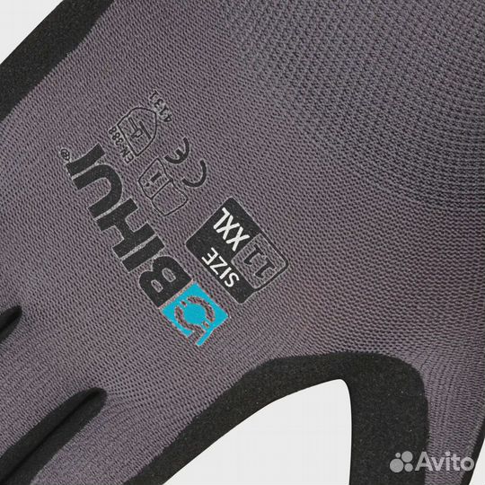 Перчатки строительные латексное покрытие bihui tgd