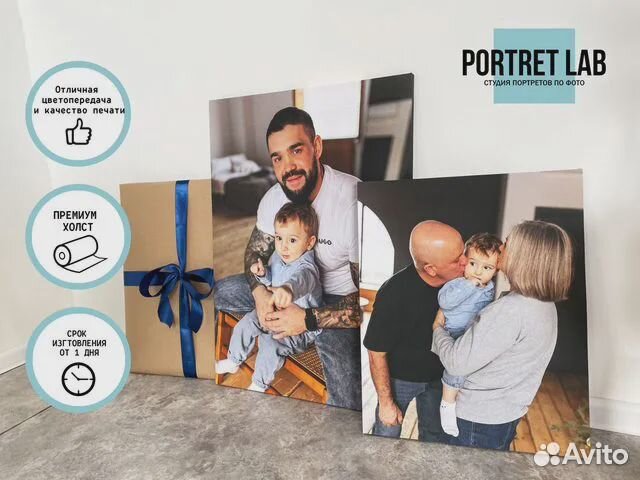 Портрет по фото / картина на холсте в Омске