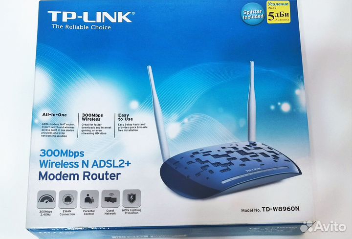 Надёжный роутер TP-Link (поддерживает WAN и adsl)