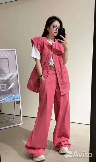 Комплект джинсы и жилетка alexander wang