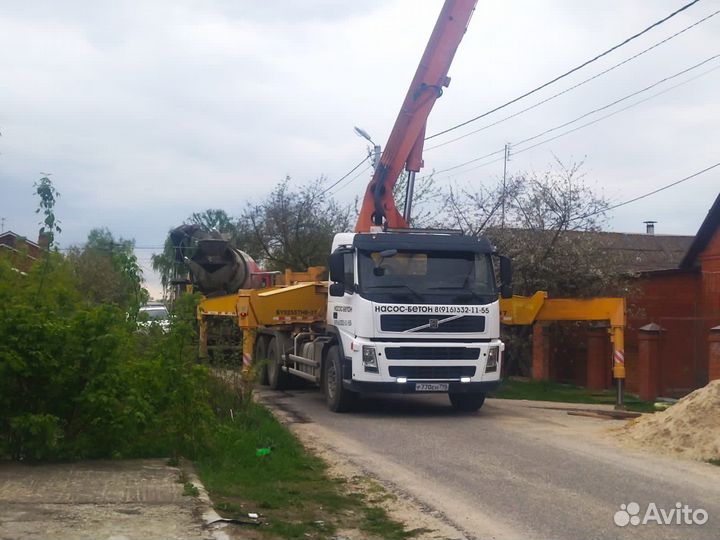 Бетон м100-м500, насос 28-37м