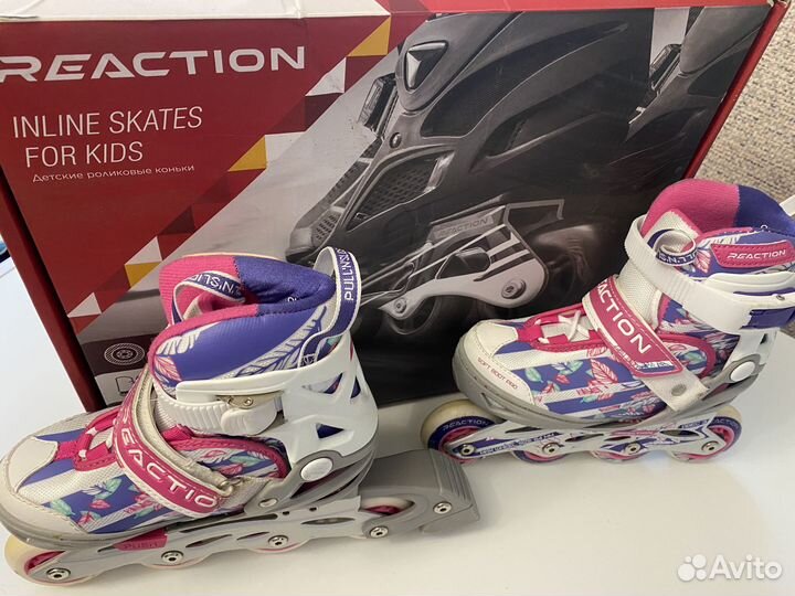 Роликовые коньки детские раздвижн Reaction (26-31)