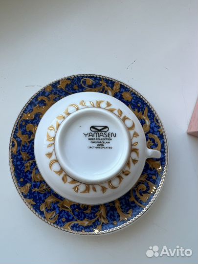 Yamasen gold collection 24ct кофейная пара