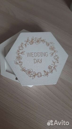 Шкатулка коробочка для обручальных колец