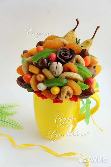 Съедобный букет в кружке