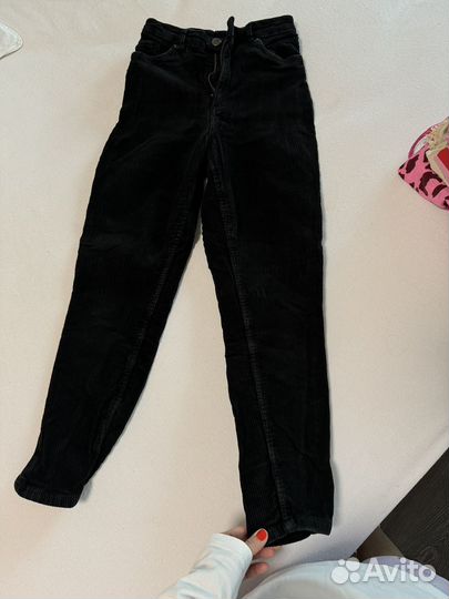 Вельветовые узкие джинсы monki