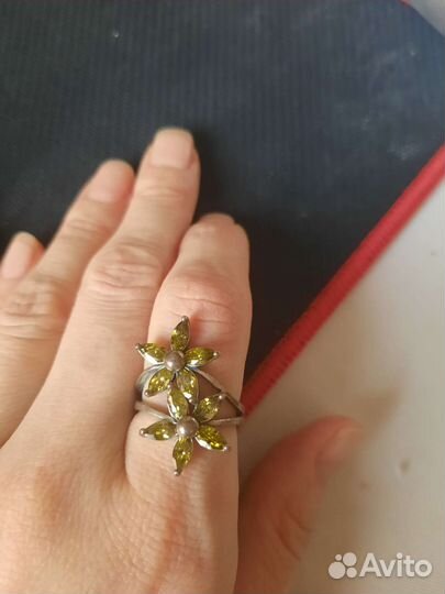 Серебряное кольцо 17.5