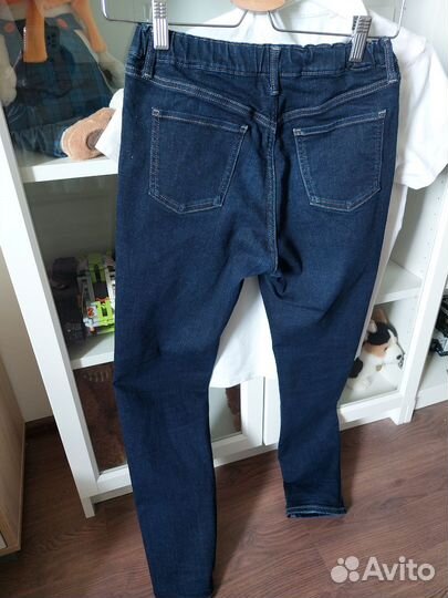 Uniqlo Джинсы темно синие 160рост