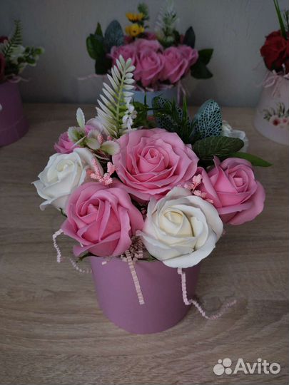 Букет цветов из мыла