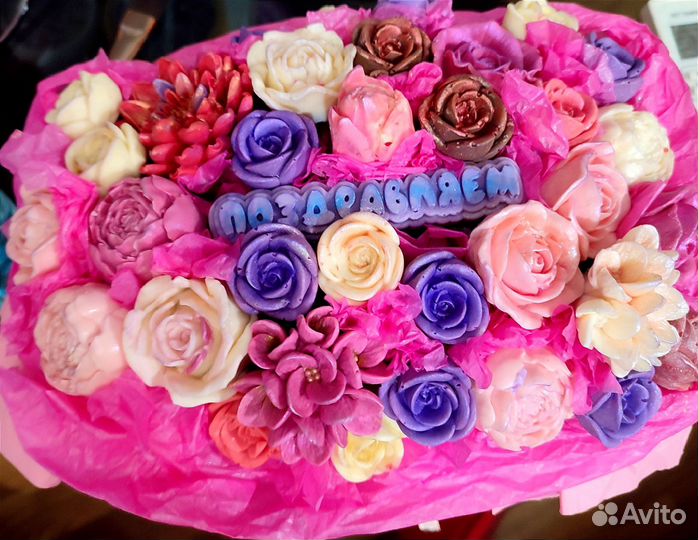 Букет из шоколадных цветов