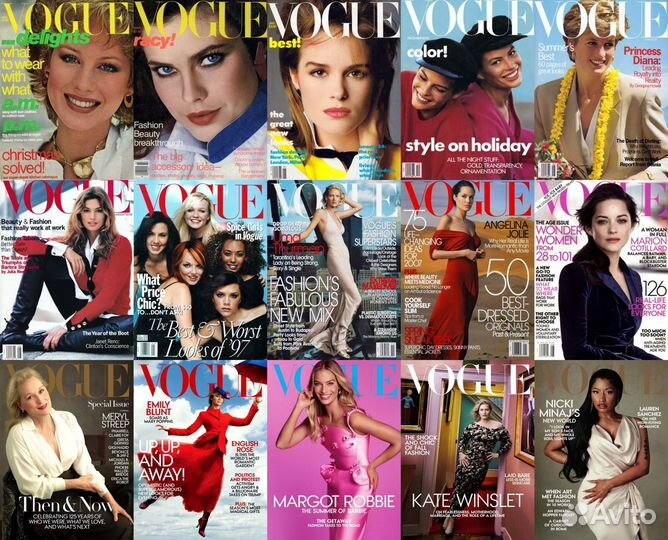 Журналы Vogue США USA старые и новые