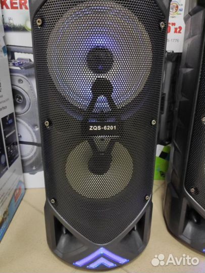 Колонка BT блютуз usb fm радио aux караоке