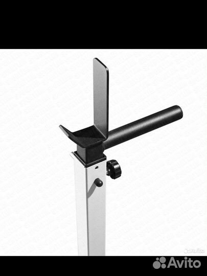 Стойка для штанги белая