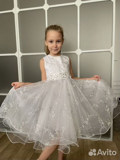 Платье праздничное Снежинка прокат/аренда