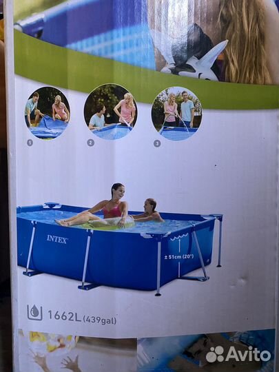 Каркасный бассейн intex