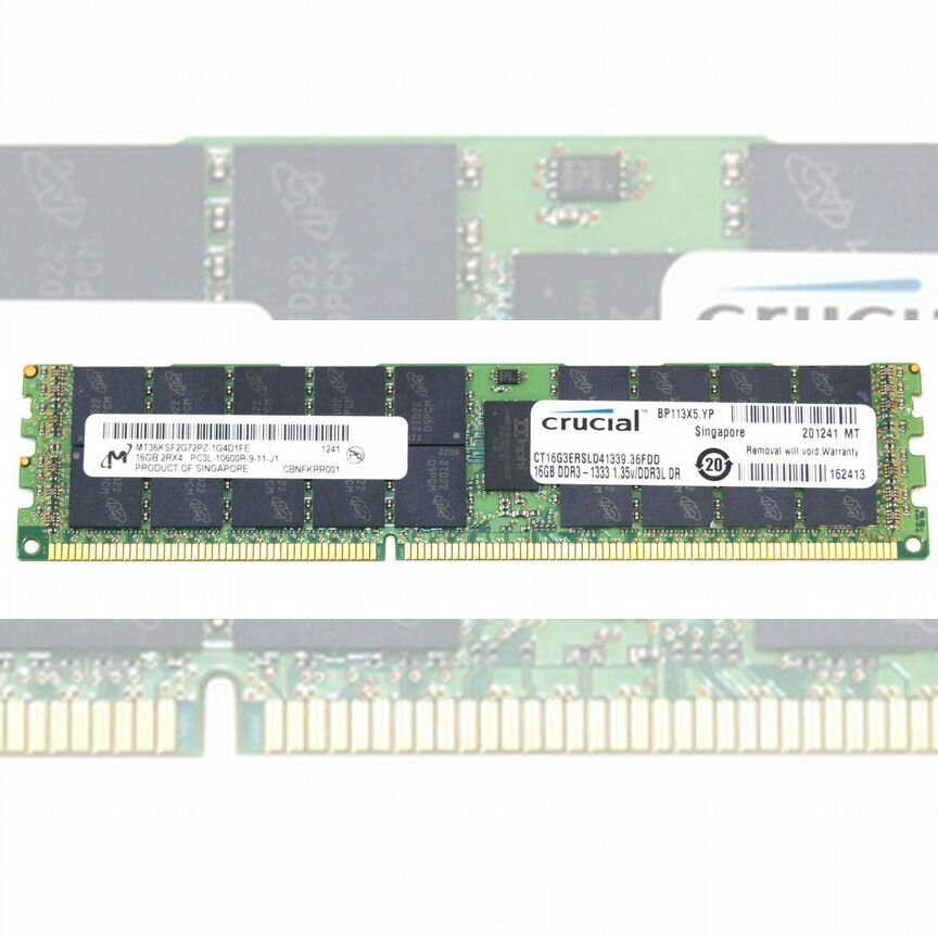 [CT16G3ERSLD41339] Оперативная Память Micron Ddr3 Ct16g3ersld41339