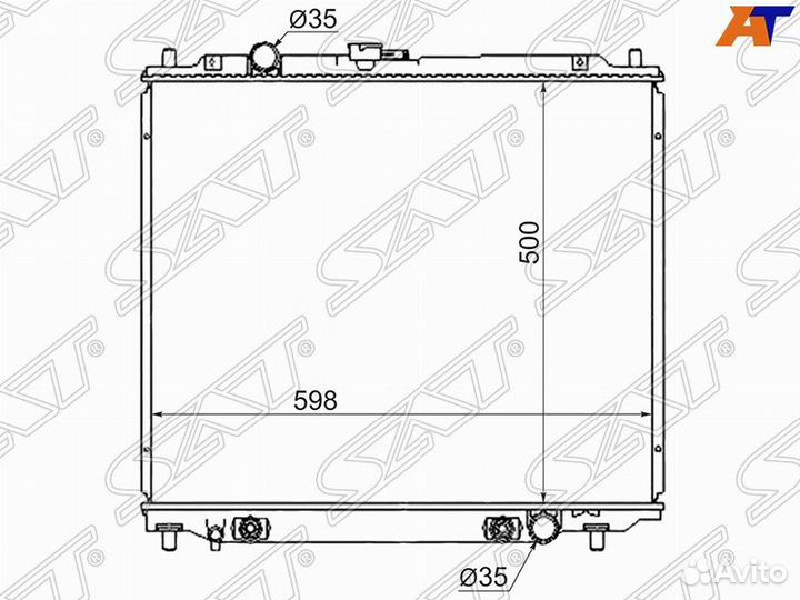 Радиатор охлаждения SAT MC000628L