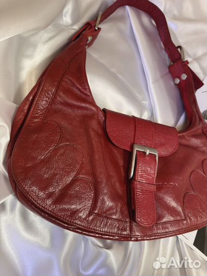 Винтажная сумка prada натуральная кожа