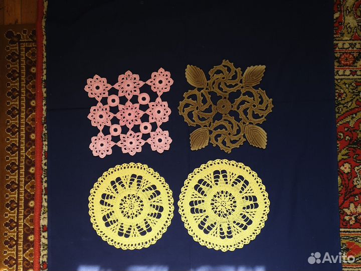Салфетки винтажные вязаные крючком
