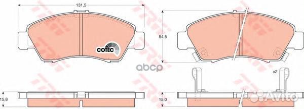 Колодки торм.пер. honda Civic IV 09/95-01/97 V