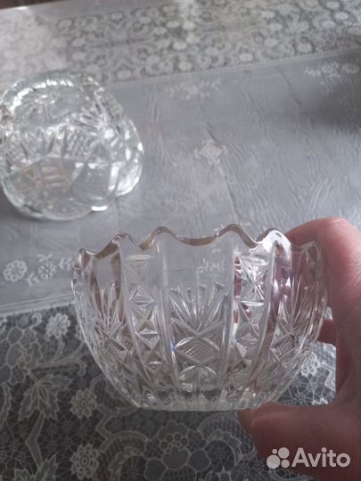 Хрустальная конфетница.280 за 1шт