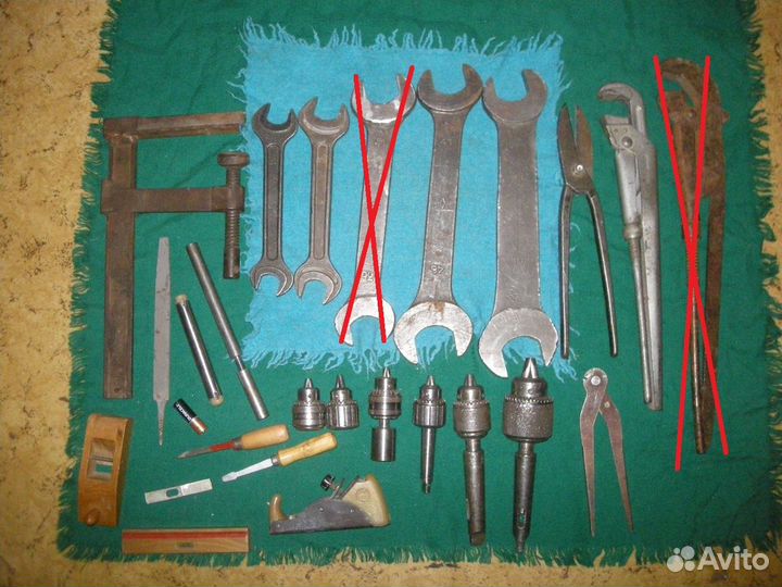 Ключи рожковые разводные патроны для дрели рубанок