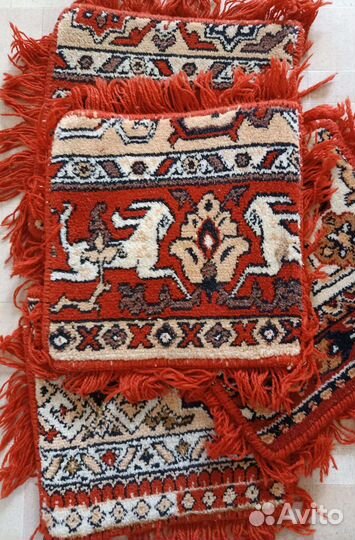 Коврики на стулья шерсть новые