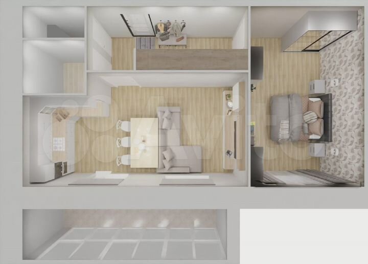 1-к. квартира, 59,4 м², 6/10 эт.