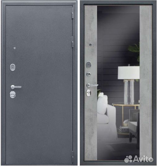 Дверь с зеркалом