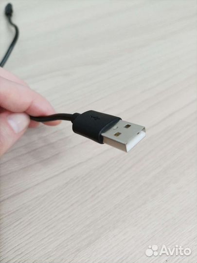 Кабель зарядный USB/Micro USB, длина 22 см, чёрный
