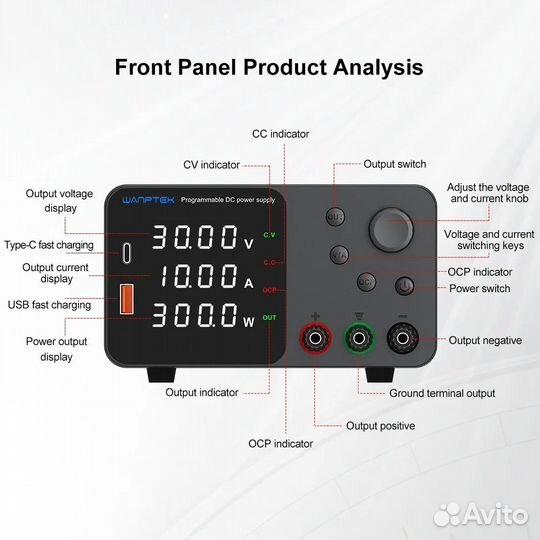 Блоки питания Wanptek DPS/EPS/WPS/APS/TPS 30В / 10