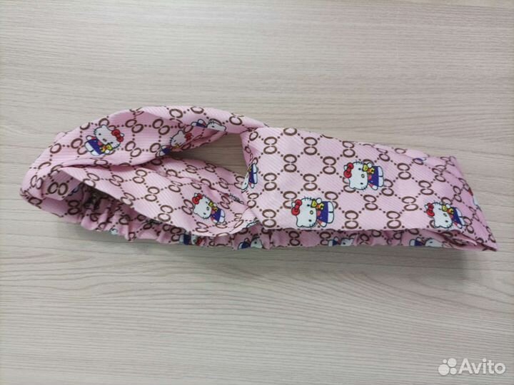 Повязка для волос принт Hello kitty, розовый