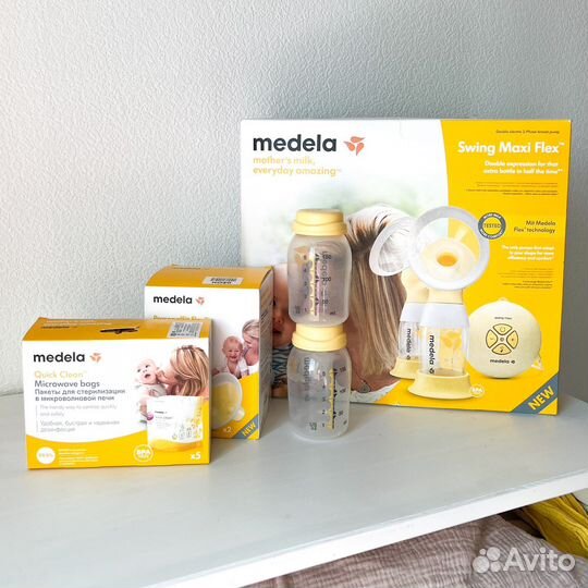 Молокоотсос medela swing maxi flex