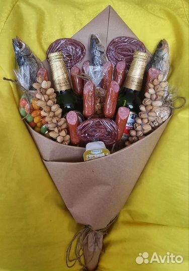 Мужские и женские букеты. Съедобные букеты