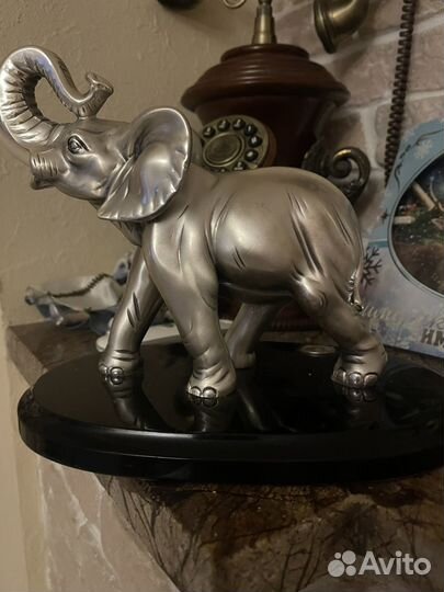 Статуэтка слон серебро