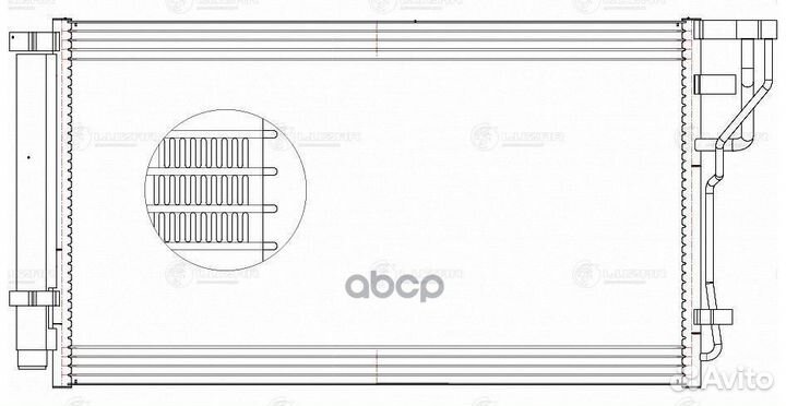 Радиатор кондиц. для а/м Hyundai Sonata VII (LF)