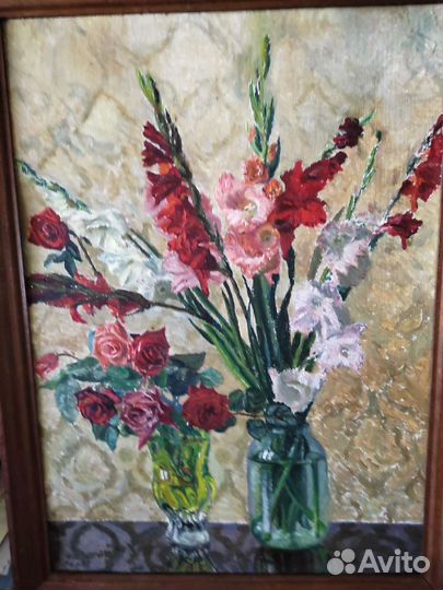 Картина натюрморт - цветы, масло