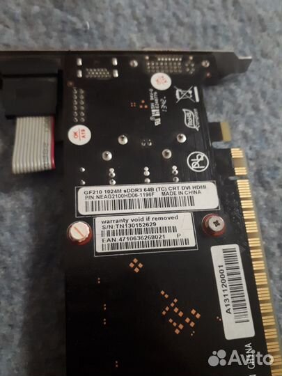 Видеокарта gf210 1Gb