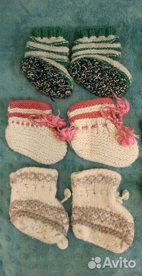 Детские пинетки, носочки 0 до 1 года