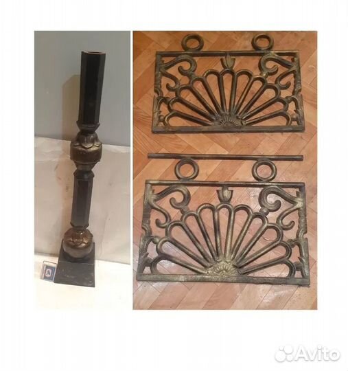 Советские чугунные столбики- решетки