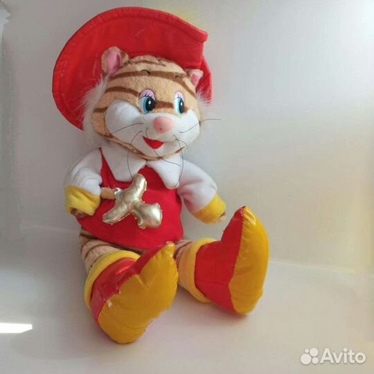 Кот в сапогах Музыкальная игрушка мягкая
