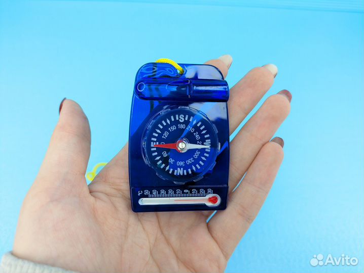 Компас термометр свисток 3в1 жидкостный