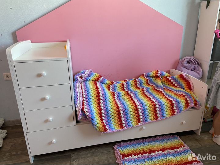 Детская Кровать трансформер с маятником