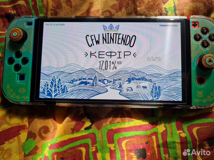 Nintendo switch oled прошитая чип + аксессуары