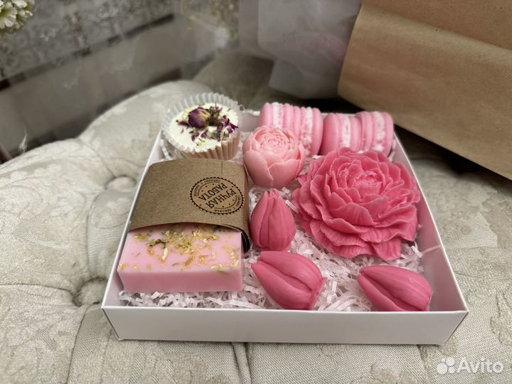 Мыло ручной работы подарочный набор 8 марта