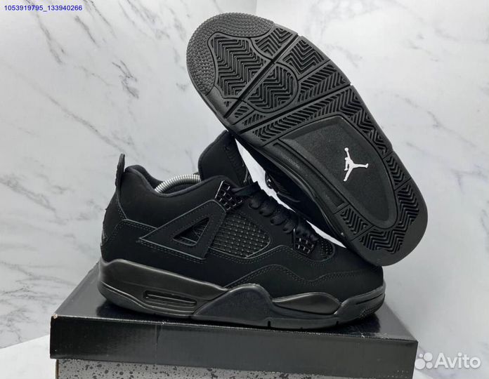 Кроссовки Nike Air Jordan 4 black cat