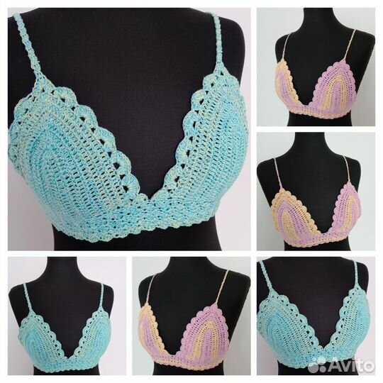 Все 4 топа за 600. Вязаный топ / лиф